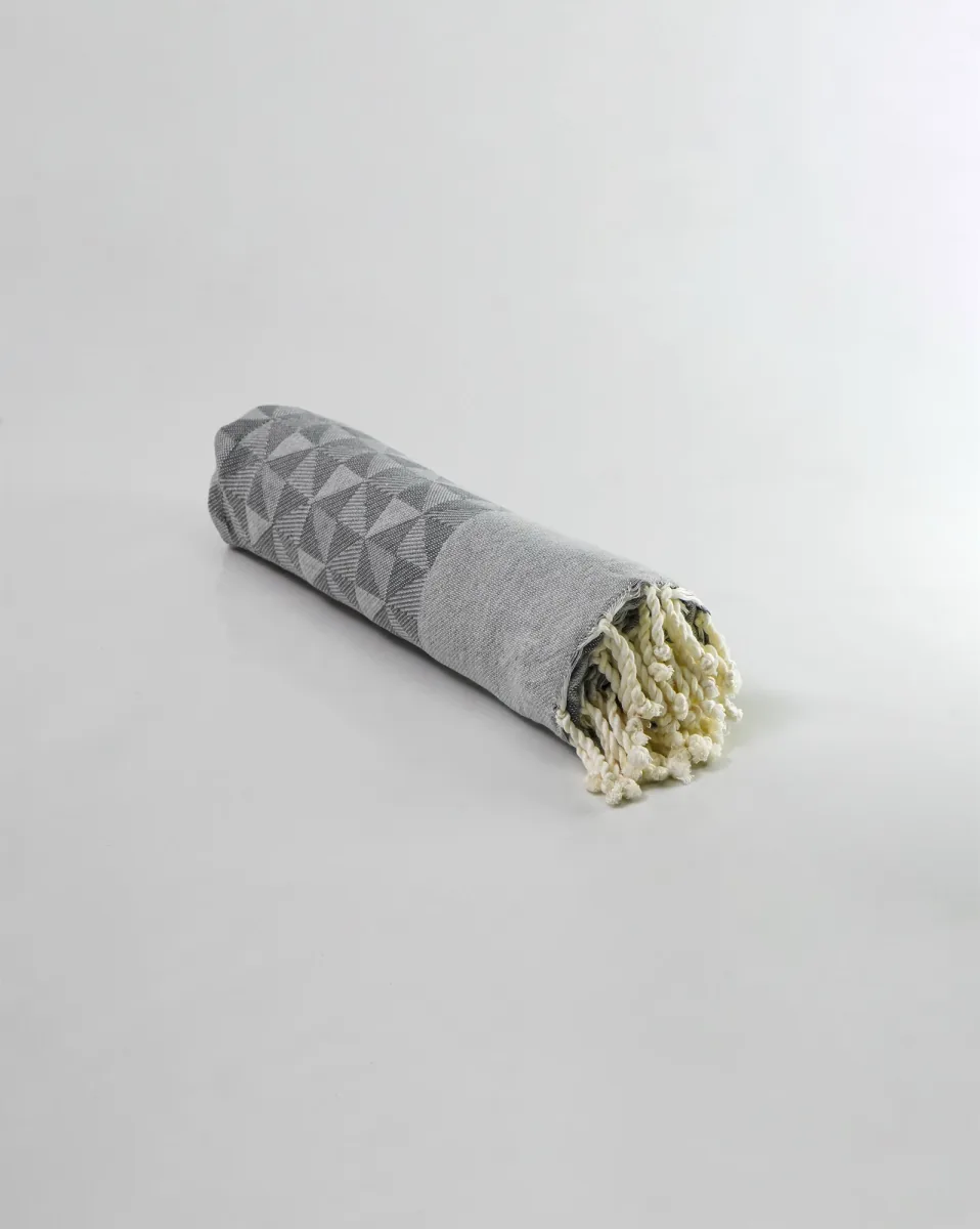 Fouta Mosaique FTA0033 — tissage Jacquard 1×2m