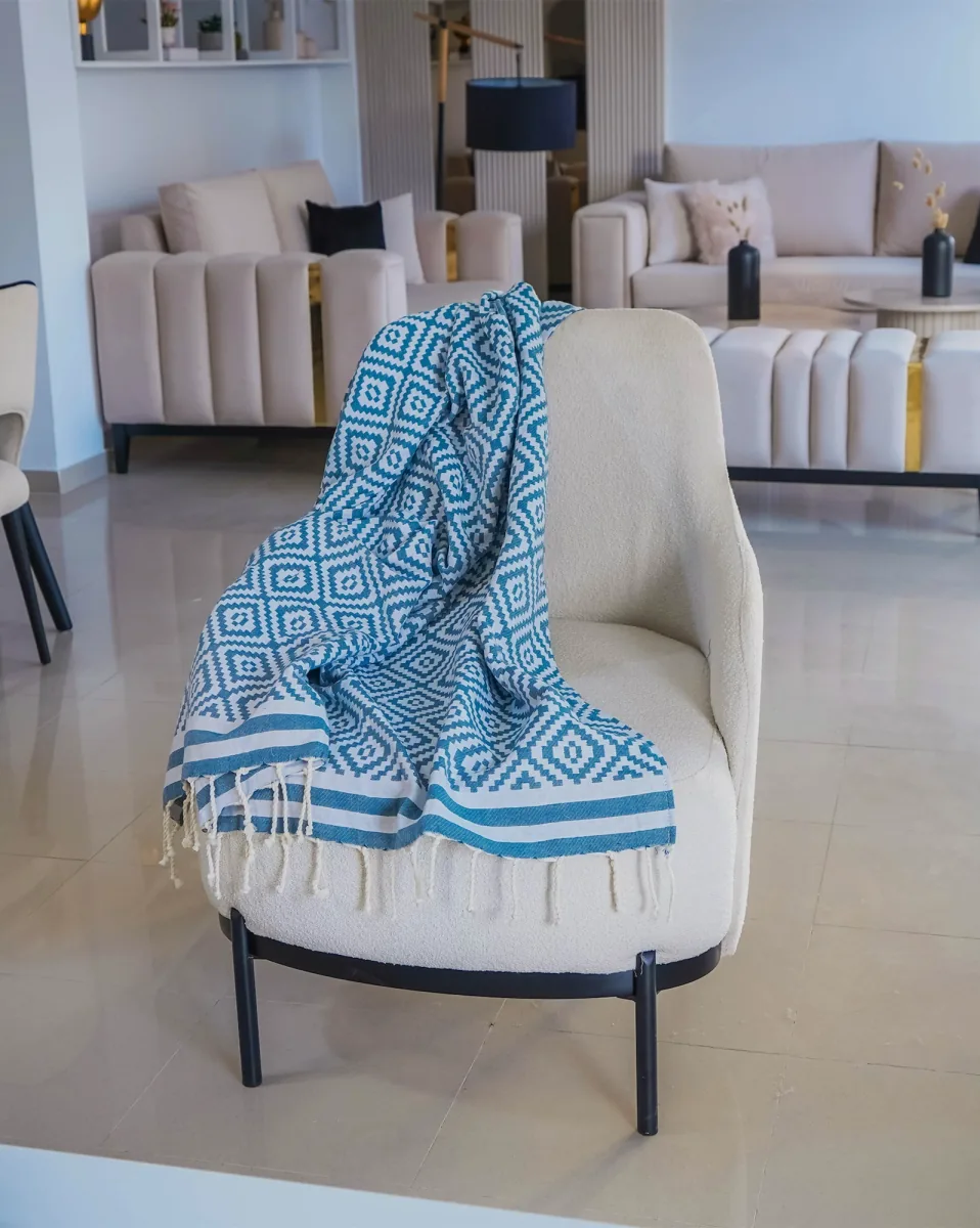 Petit Jeté Géométrique PJT0007 — tissage Jacquard 1.5×2.5m