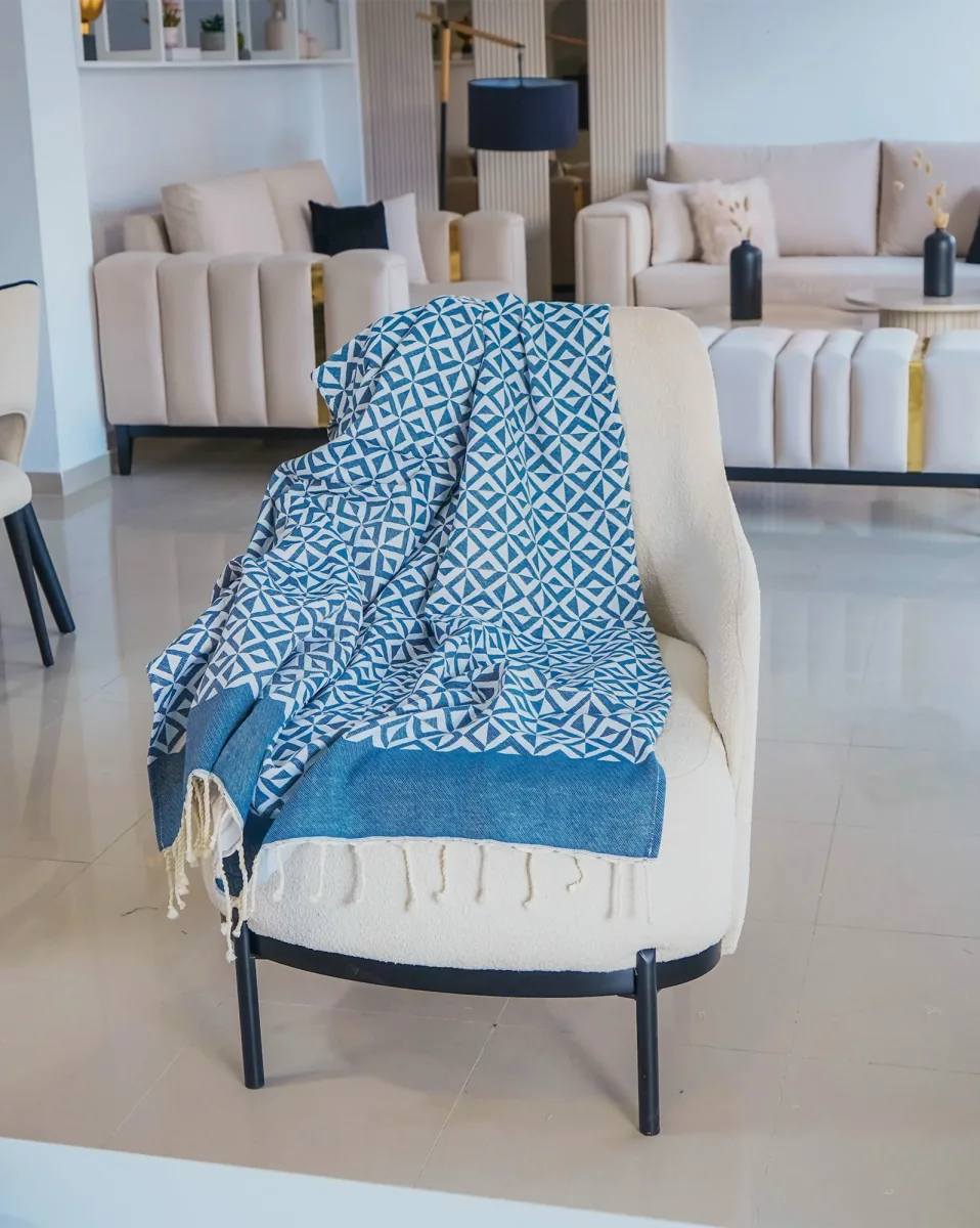 Petit Jeté Céramique PJT0012 — tissage Jacquard 1.5×2.5m